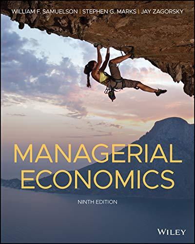 managerial economics 9th edition william f. samuelson, stephen g. marks 1119554918, 978-1119554912