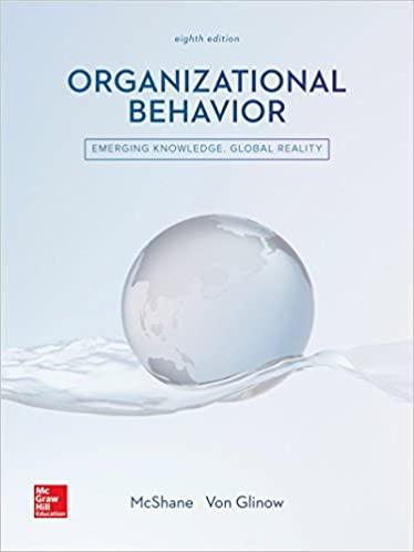 organizational behavior 8th edition steven mcshane, mary ann von glinow 1259562794, 978-1259562792