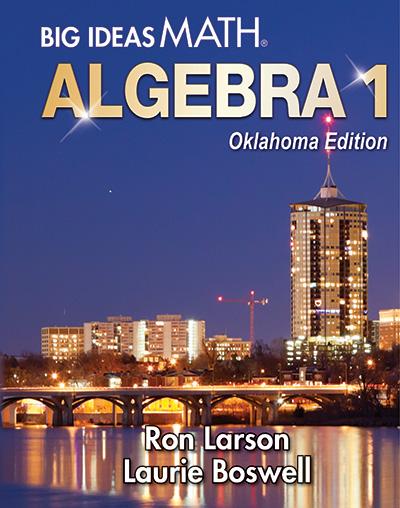 big ideas math algebra 1 oklahoma edition ron larson, laurie boswell 9781635987904