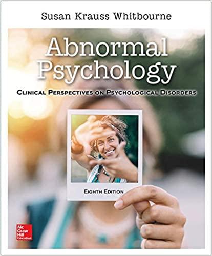 abnormal psychology clinical perspectives on psychological disorders 8th edition susan krauss whitbourne