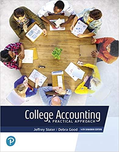 college accounting a practical approach 14th canadian edition jeffrey slater, debra good 0135222419,