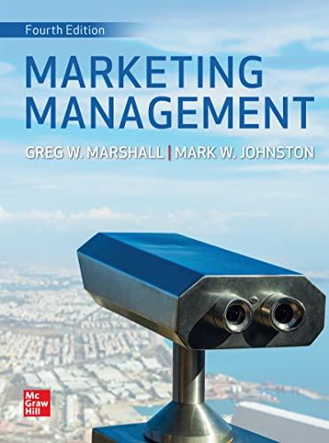 marketing management 4th edition mark johnston, greg marshall 1260598233, 978-1260598230