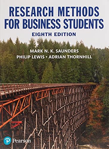 research methods for business students 8th edition mark saunders, philip lewis, adrian thornhill 1292208783,