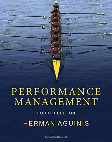 performance management 4th edition herman aguinis 0998814083, 978-0998814087