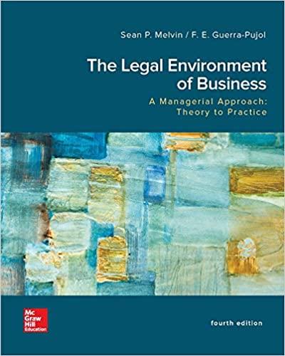 The Legal Environment Of Business A Managerial Approach Theory To Practice