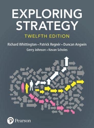 exploring strategy text and cases 12th edition gerry johnson, richard whittington, patrick regnÈr, kevan