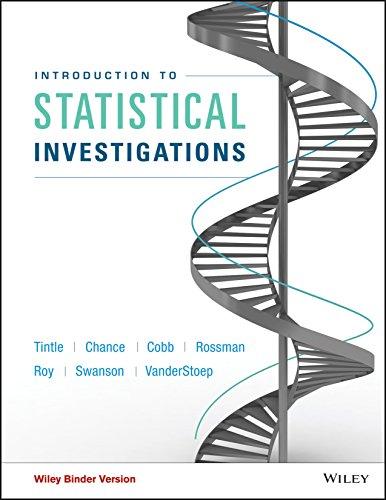 Introduction To Statistical Investigations