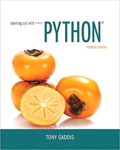 starting out with python 4th edition tony gaddis 0134444329, 9780134444321