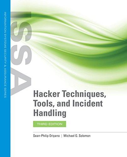 hacker techniques tools and incident handling 3rd edition sean-philip oriyano, michael g. solomon 1284147800,