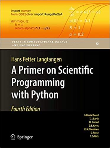 a primer on scientific programming with python texts in computational science and engineering 4th edition