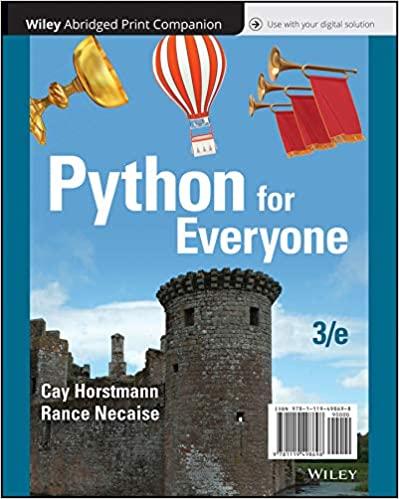 python for everyone 3rd edition cay s. horstmann, rance d. necaise 1119498694, 978-1119498698