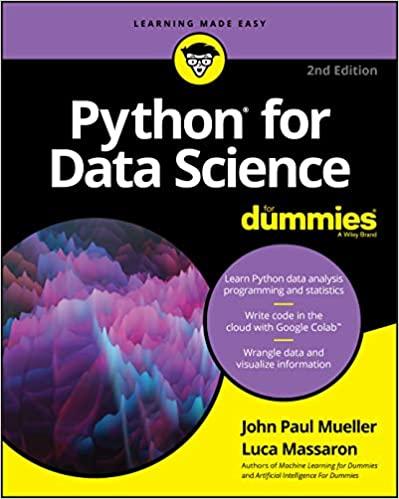python for data science for dummies 2nd edition john paul mueller, luca massaron 1119547628, 9781119547624