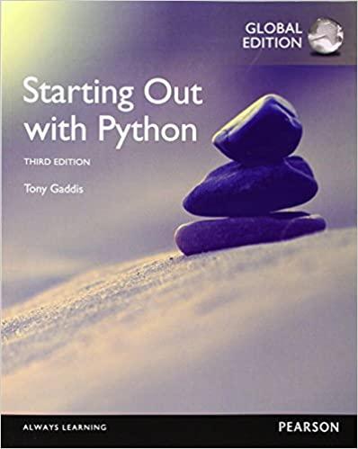 starting out with python global edition paperback 3rd edition tony gaddis 9781292065502