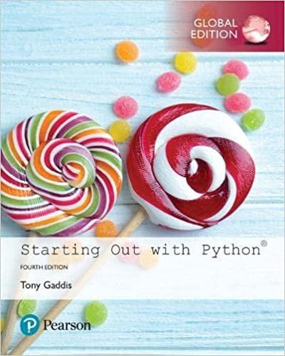 Starting Out With Python Global Edition