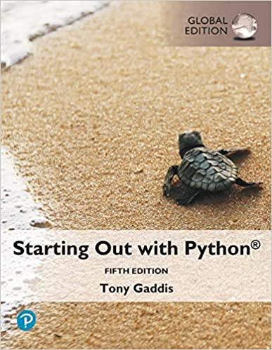 starting out with python global edition 5th edition tony gaddis 1292408634, 9781292408637
