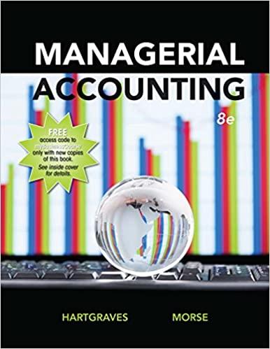 managerial accounting 8th edition morse hartgraves 1618532359, 9781618532350