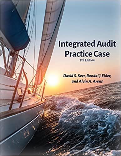 integrated audit practice case 7th edition david s. kerr, randal j. elder, alvin a. arens 0912503688,