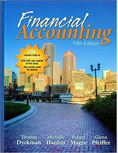 financial accounting 5th edition michelle hanlon, robert magee, glenn pfeiffer, thomas dyckman 1618531654,