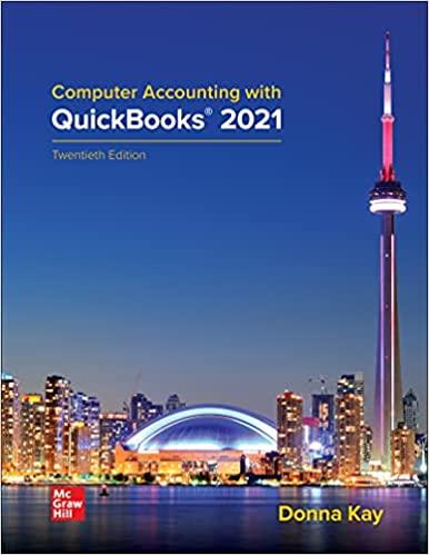 computer accounting with quickbooks 2021 20th edition donna kay 1264069197, 9781264069194