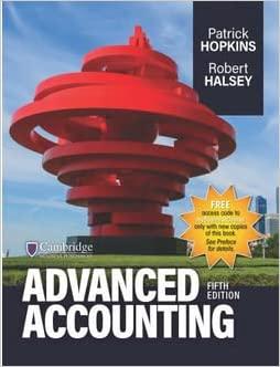 advanced accounting 5th edition hopkins, halsey 1618534327, 9781618534323
