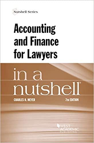 accounting and finance for lawyers in a nutshell 7th edition charles meyer 1647083001, 9781647083007
