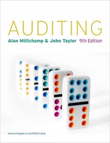auditing 9th edition allan millichamp, john taylor 1844809404, 978-1844809400