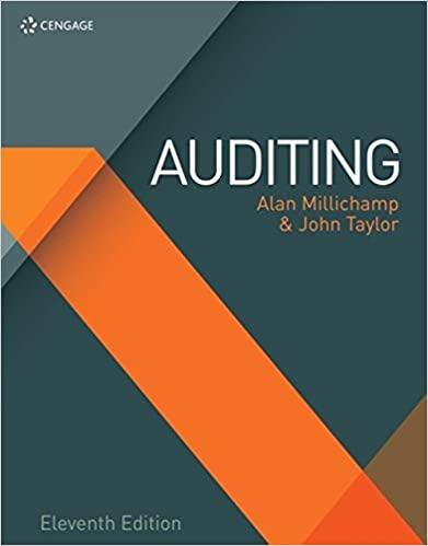 auditing 11th edition alan millichamp, john taylor 1473749301, 978-1473749306