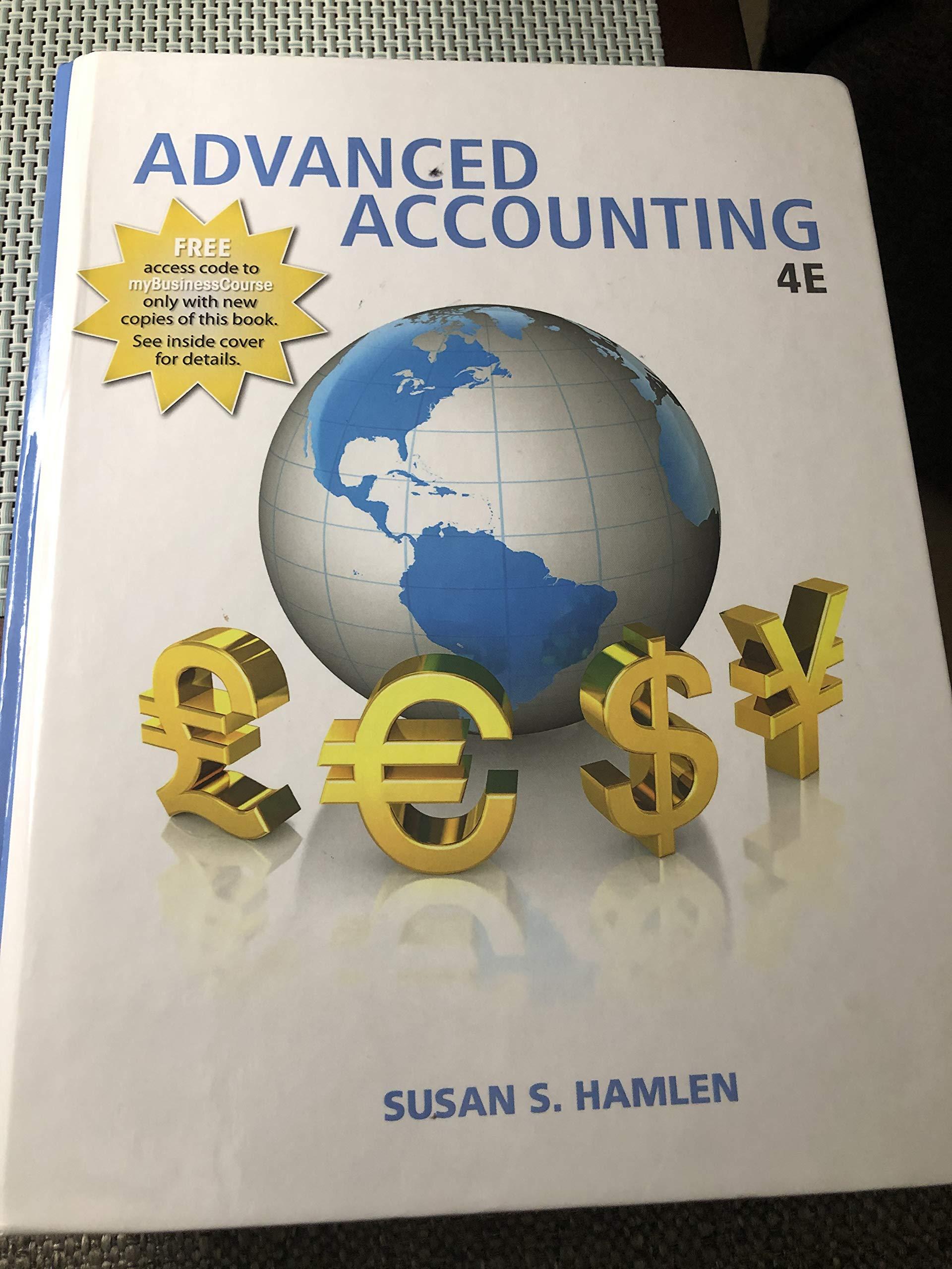 advanced accounting 4th edition susan s. hamlen 1618532618, 9781618532619