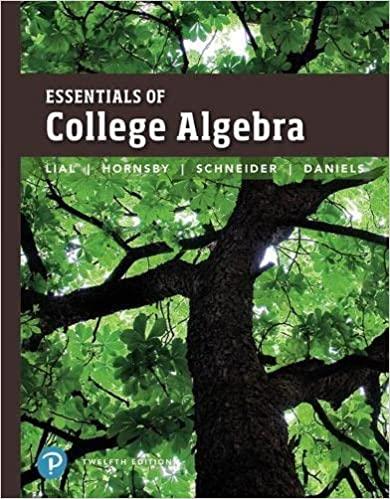 Essentials Of College Algebra
