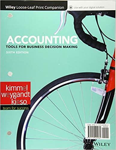 accounting tools for business decision making 6th edition paul d. kimmel, jerry j. weygandt, donald e. kieso