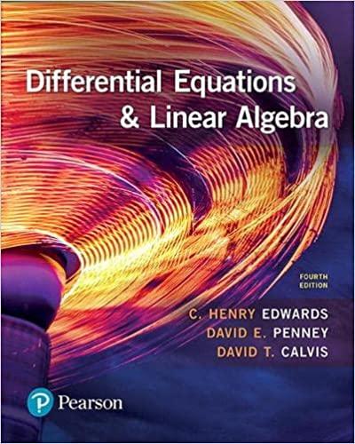 Differential Equations And Linear Algebra