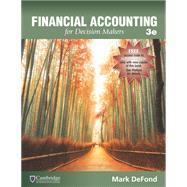 financial accounting for decision makers 3rd edition defond, mark 1618534432, 9781618534439