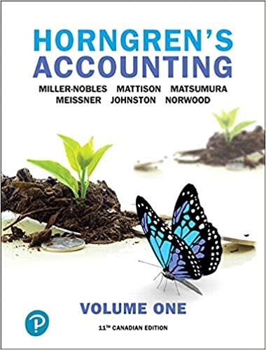 Horngrens Accounting Volume 1