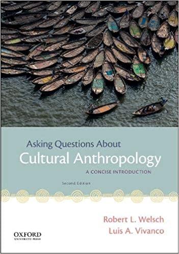 asking questions about cultural anthropology a concise introduction 2nd edition robert welsch, luis vivanco