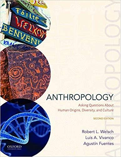 anthropology asking questions about human origins diversity and culture 2nd edition robert welsch, luis