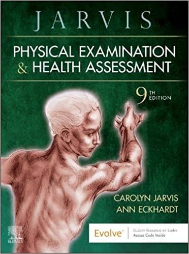 physical examination and health assessment 9th edition carolyn jarvis, ann l. eckhardt 0323809847,