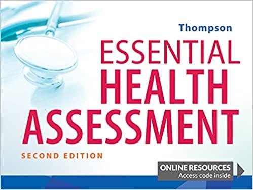 essential health assessment 2nd edition janice thompson 171964232x, 978-1719642323