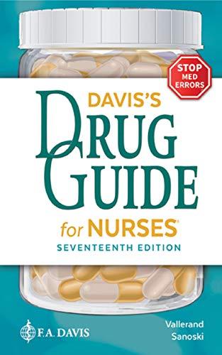 davis's drug guide for nurses 17th edition april hazard vallerand, cynthia a. sanoski 171964005x,