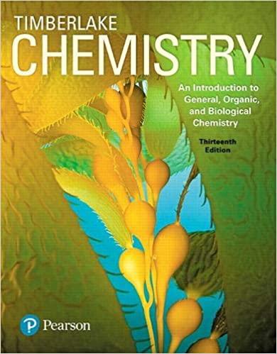 chemistry an introduction to general organic and biological chemistry 13th edition karen timberlake