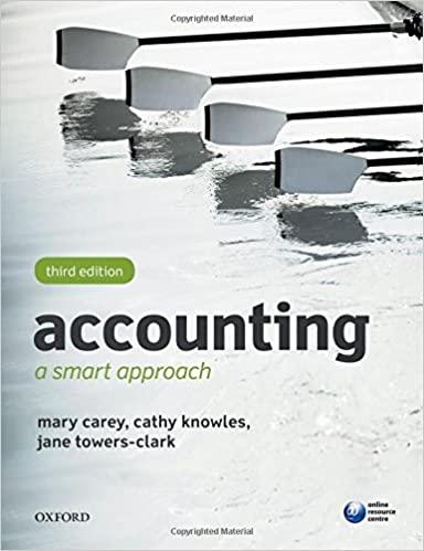 accounting a smart approach 3rd edition mary carey, cathy knowles, jane towers-clark 0198745133,