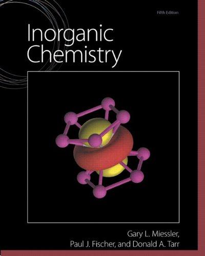 inorganic chemistry 5th edition gary miessler, paul fischer, donald tarr 129202075x, 978-1292020754