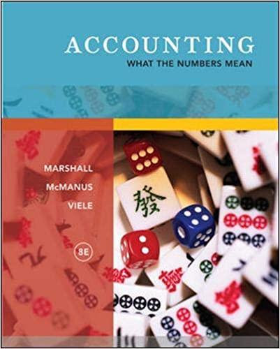 accounting what the numbers mean 8th edition david marshall, wayne mcmanus, daniel viele 0073379417,