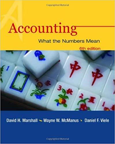 accounting what the numbers mean 6th edition david marshall, wayne william mcmanus, daniel viele 0072834641,