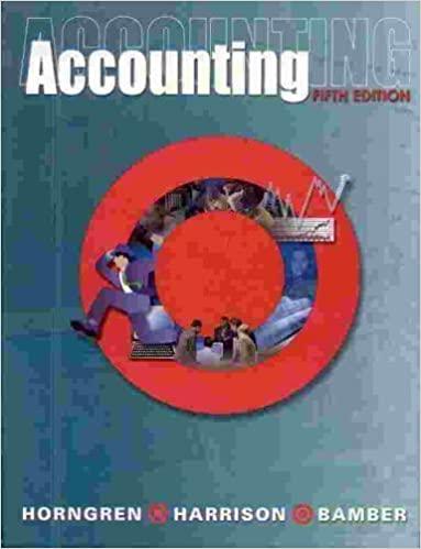 accounting 5th edition charles t. horngren, walter t. harrison, linda s. bamber, betsy willis, becky jones