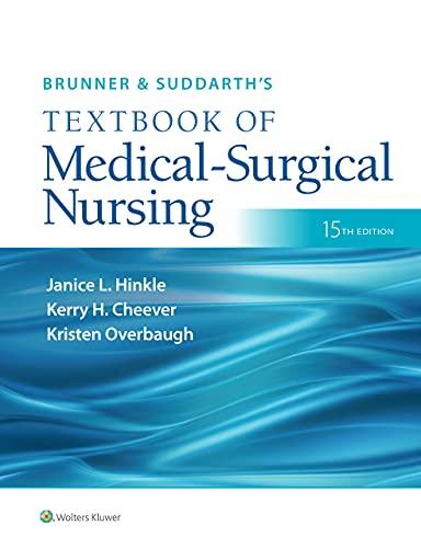brunner & suddarth's textbook of medical surgical nursing 15th edition janice l hinkle, kerry h. cheever,