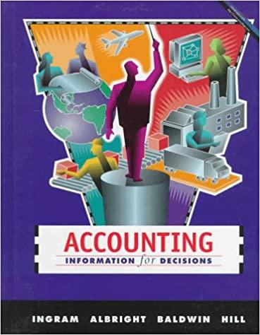 accounting information for decisions 1st edition robert ingram, thomas l. albright, bruce a. baldwin, john