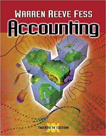 accounting 20th edition carl s. warren, james m. reeve, philip e. fess 0324025424, 978-0324025422