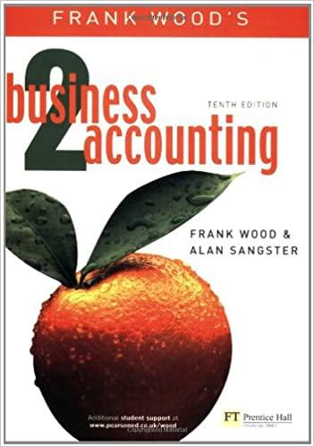frank woods business accounting volume 2 10th edition frank wood, alan sangster 0273693107, 978-0273693109