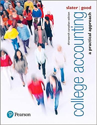 college accounting a practical approach 13th canadian edition jeffrey slater, debra good 1640552014,