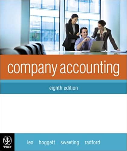 company accounting 8th edition ken leo, john hoggett, john sweeting, jennie radford 0470819731, 978-0470819739